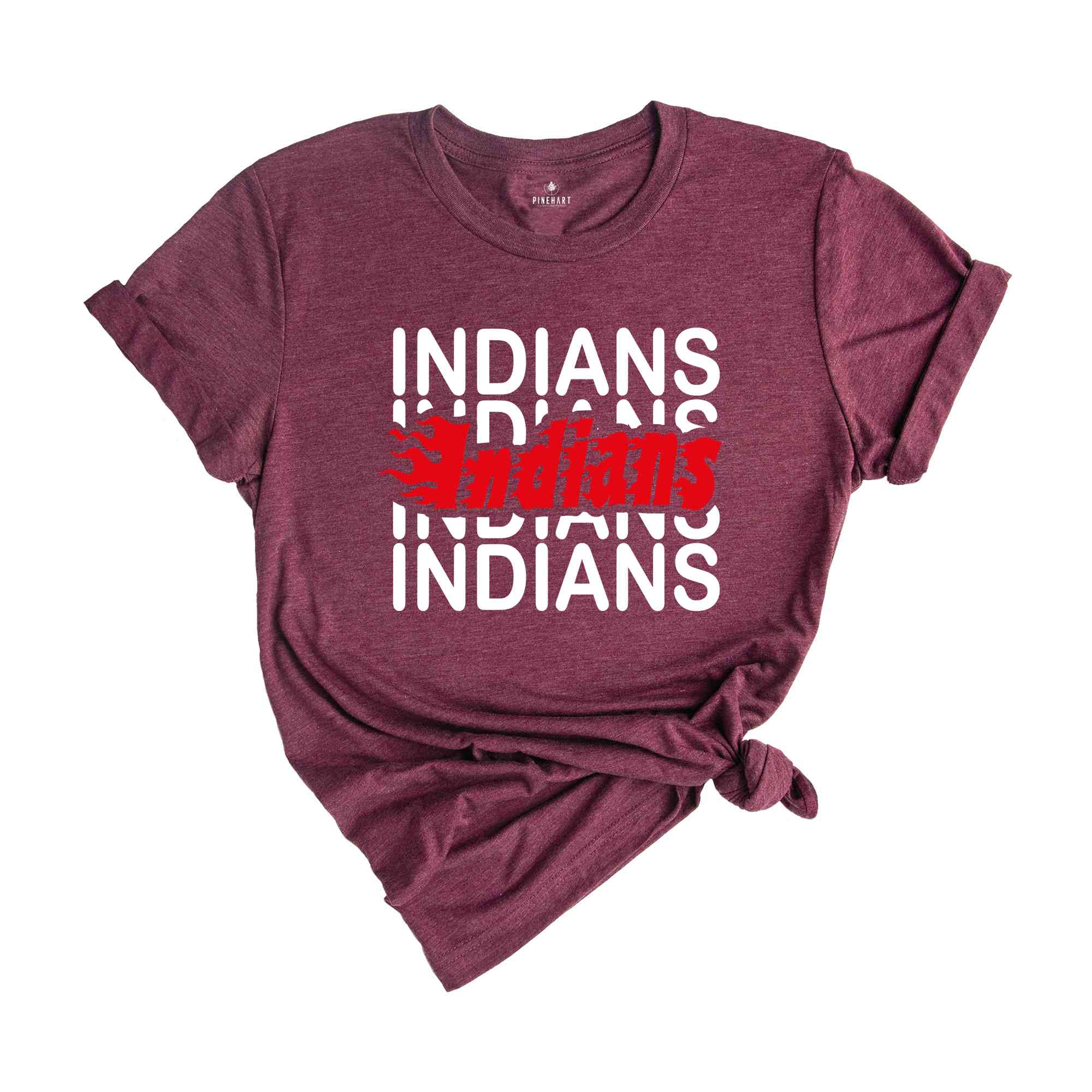 Indians Team Mascot Shirt, Indians Team Shirt, Indians Football Shirt, Indians School Tee, Indians School Spirit Shirt