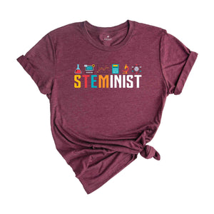 Steminist Shirt, Feminist Shirt, Inspirational Steminist Shirt, Stem Shirt, Biology Shirt, Feminism Gift, Equality Shirt