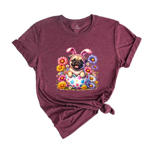 Cute Pug Easter Shirt, Happy Easter Day, Easter Day Shirt, Easter Peeps Shirt, Cute Pug Shirt, Dog Lover Shirt, Dog Owner Gift,