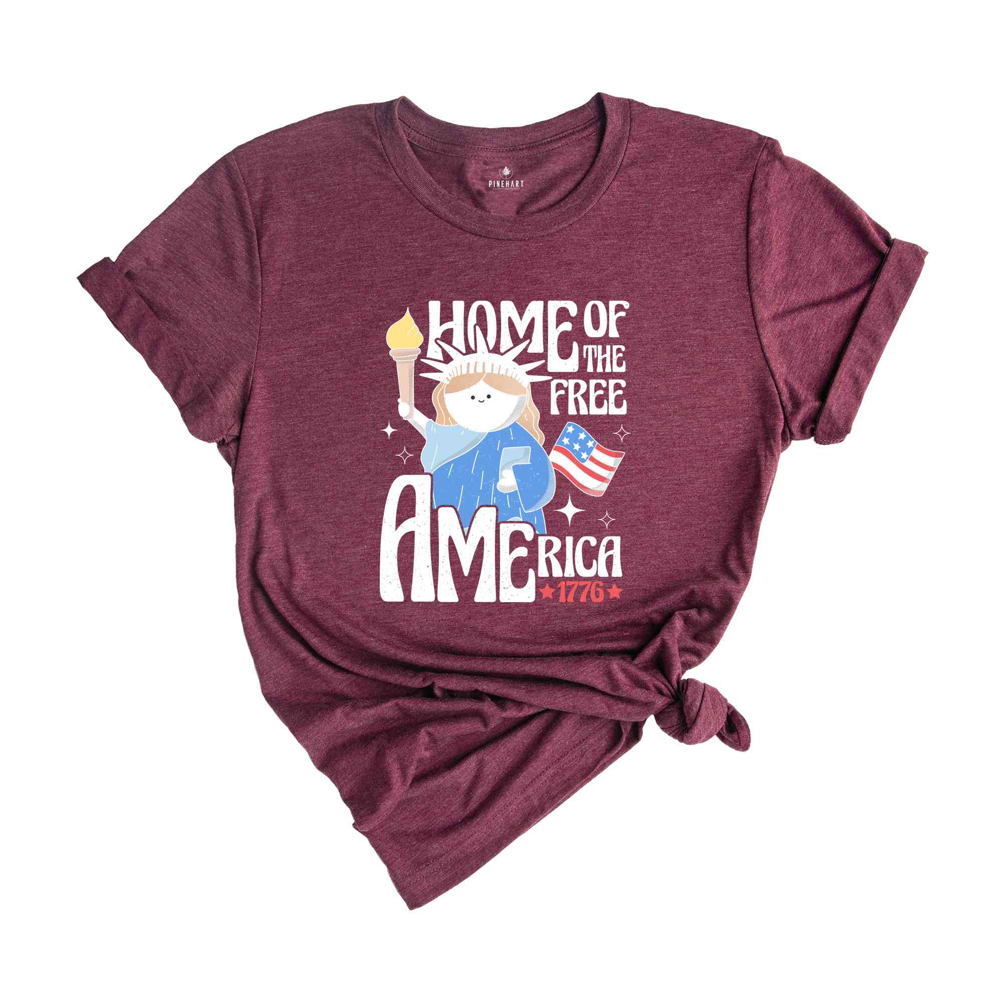 Home Of The Free America, Retro America Shirt, 4th Of July Shirt, Patriotic Shirt, Memorial Day Shirt, Republican Shirt, 1776 America