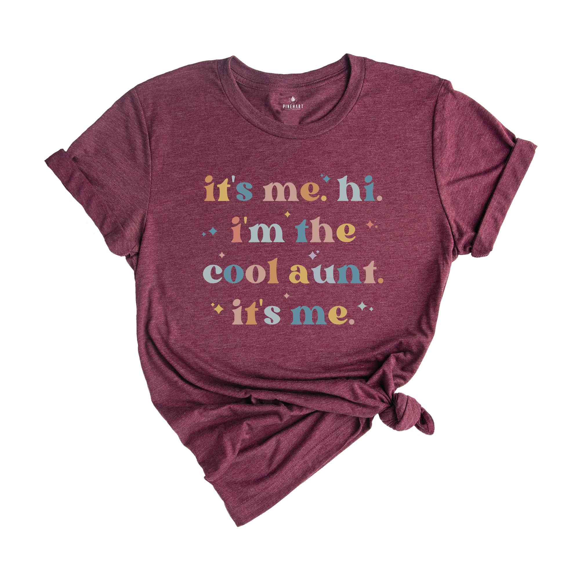 It's Me Hi I'm The Cool Aunt It's Me Shirt, Cute Pregnancy Reveal, Cool Auntie Shirt, Aunt Birthday Gift Tee, Favorite Aunt Shirt, Aunt Tee