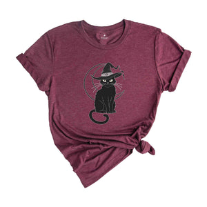 Black Cat Shirt, The Witch Shirt, Witch Shirt, Halloween Black Cat Shirt, Trendy Halloween Shirt, Mom Halloween Shirt, Cat Lover Shirt