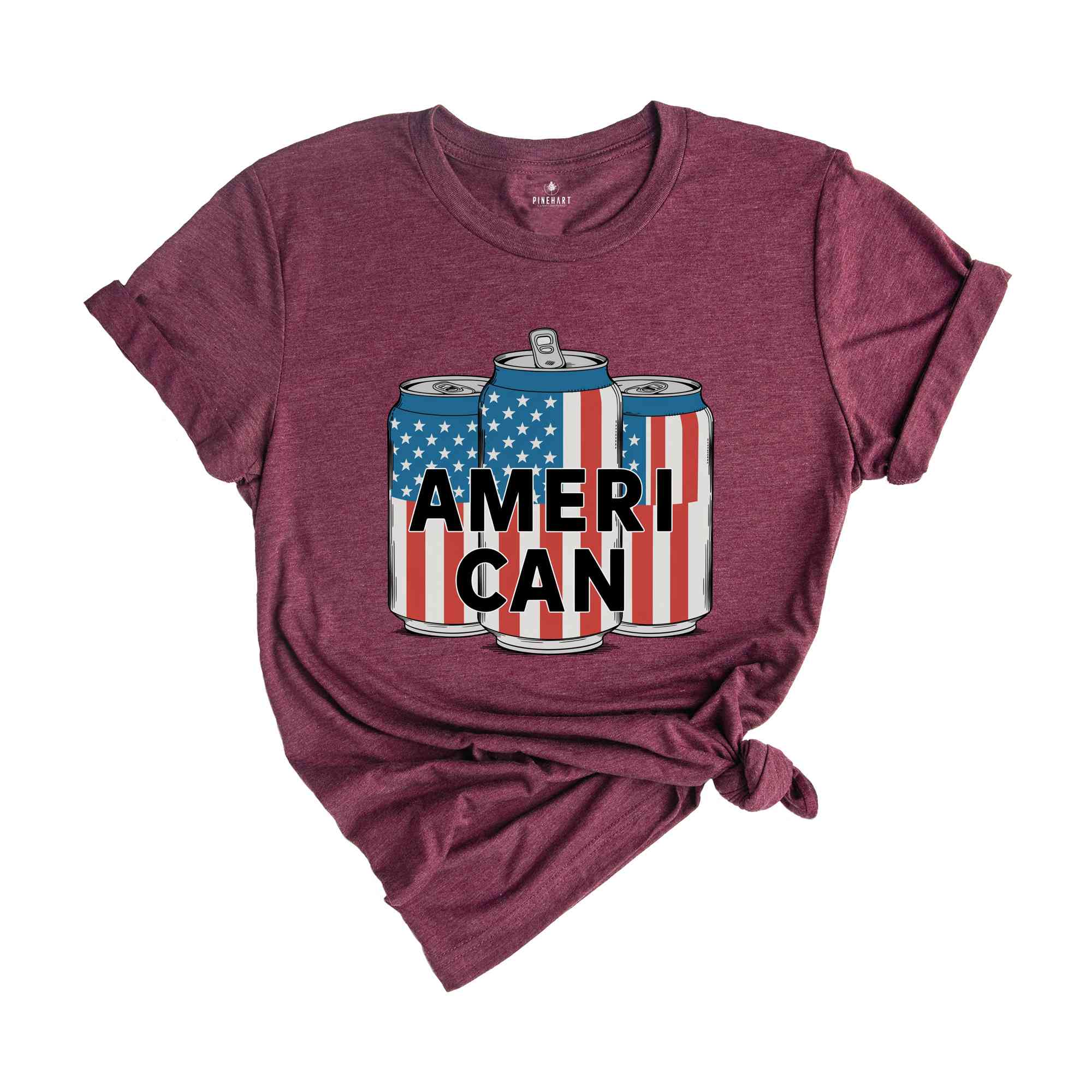 Ameri Can Shirt, 4th of July Shirt, American Flag Tshirt, Red White And Blue Shirt, freedom Gift Shirt