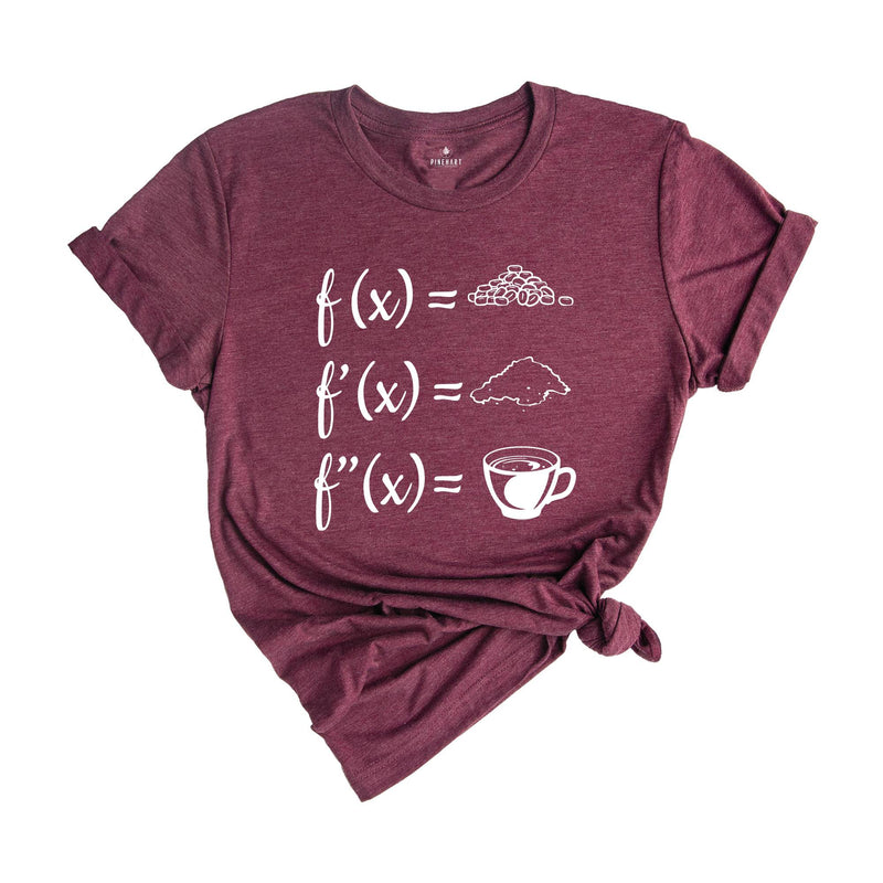 Math Teachers Derivation the Coffee Bean Shirt, Math Teacher Gift, Math Tee, Funny Math Shirt, Coffee Lover Teacher