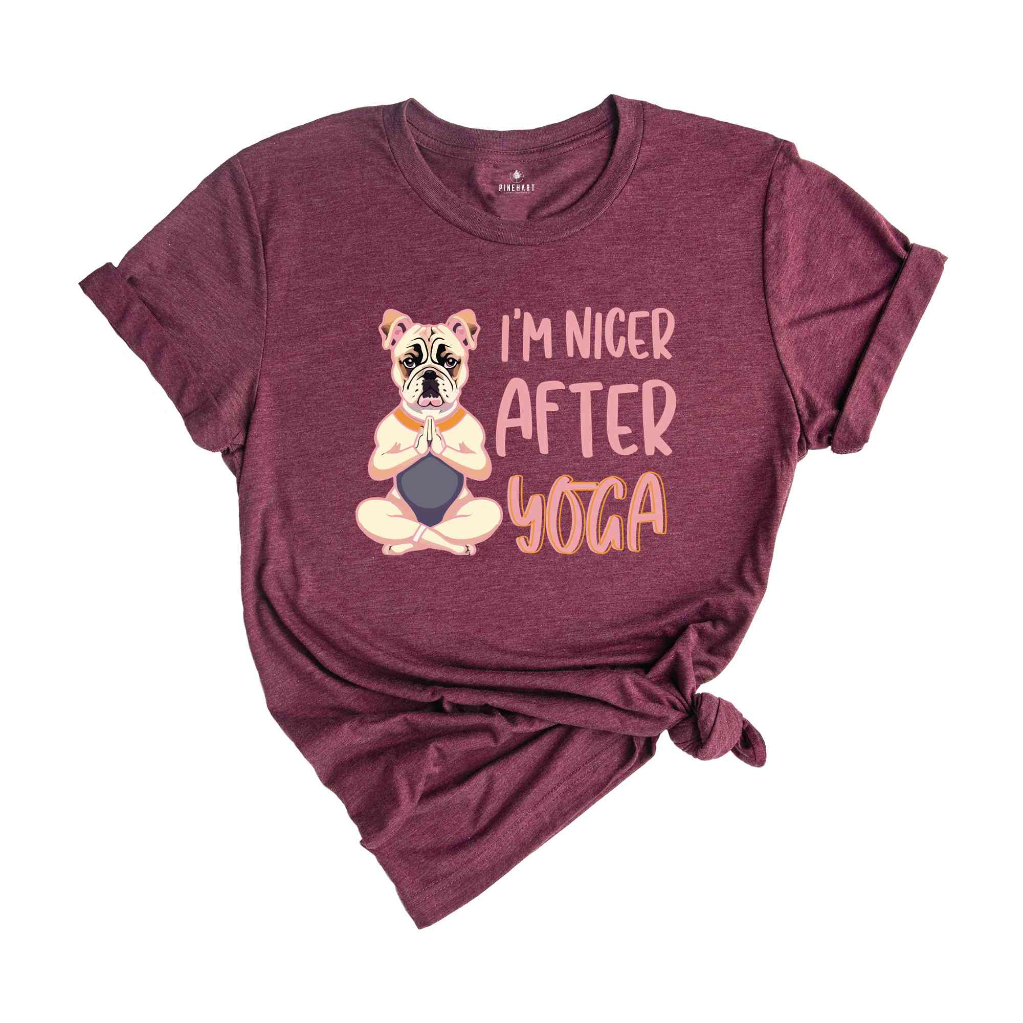 I'm Nicer After Yoga Shirt, Yoga Dog Shirt, Yoga & Dogs Lovers Shirt, Gift For Yoga Trainer, Yoga Trainer T-shirt, Dog Lover T-shirt.