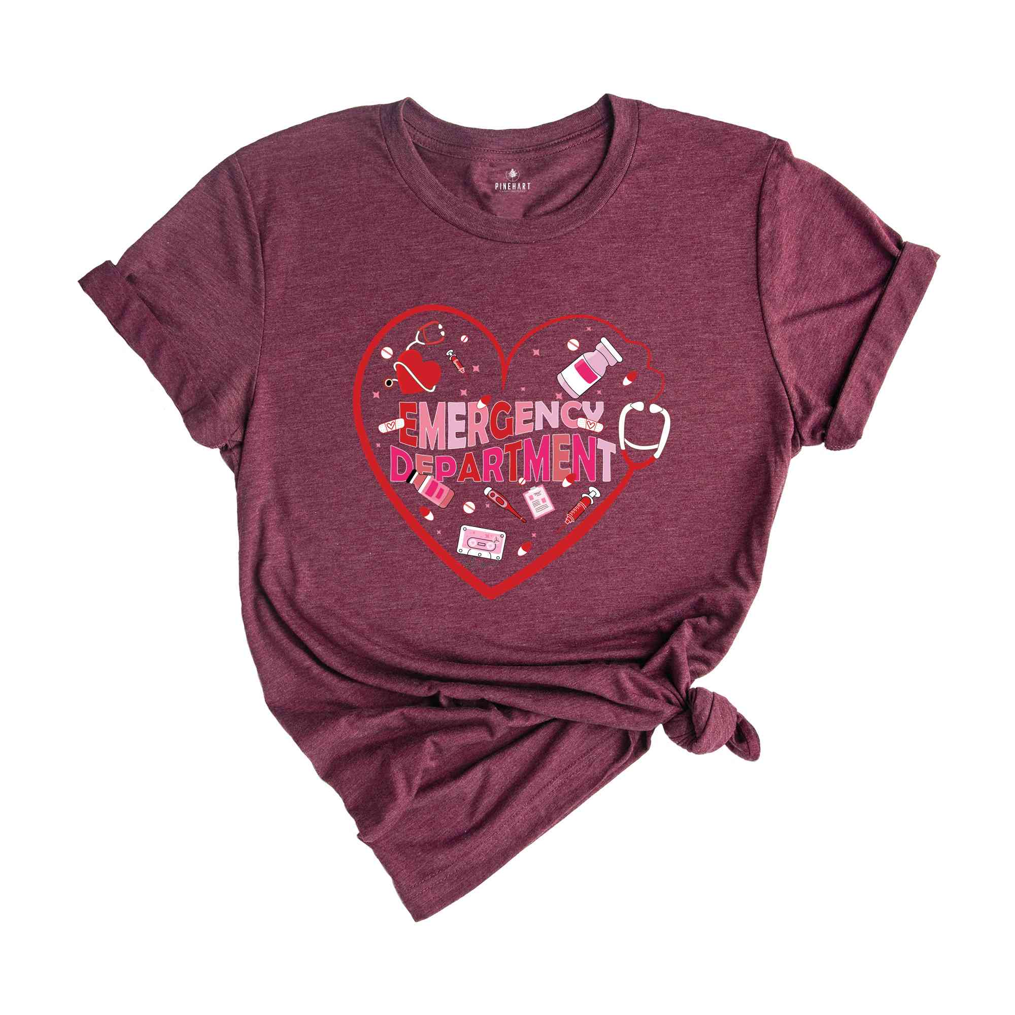 Emergency Department Valentine Shirt, Emergency Department, Er Nurse Shirt, Emergency Department, Er Tech Shirt