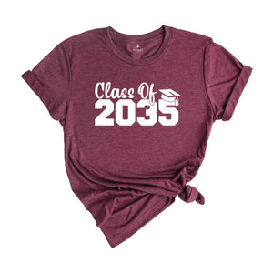 Class of 2035 Shirt, Growing Up Shirt, School Shirt, Graduation Gift, 2035 Shirt, Last Day Of School, Class of 2035, Class Of 2035 Tee