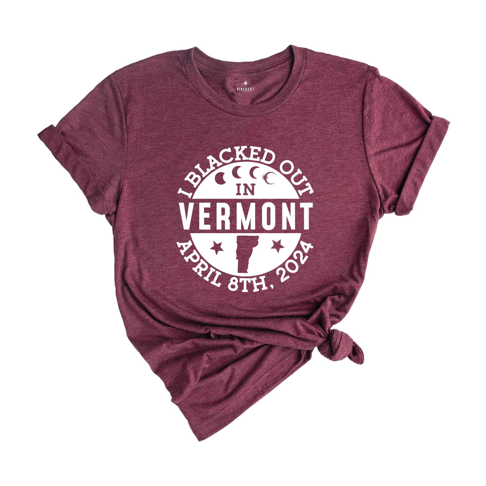 I Blacked Out In Vermont Shirt, Vermont Eclipse Shirt, Celestial Shirt, Eclipse Event 2024 Shirt, April 8th 2024 Total Solar Eclipse,