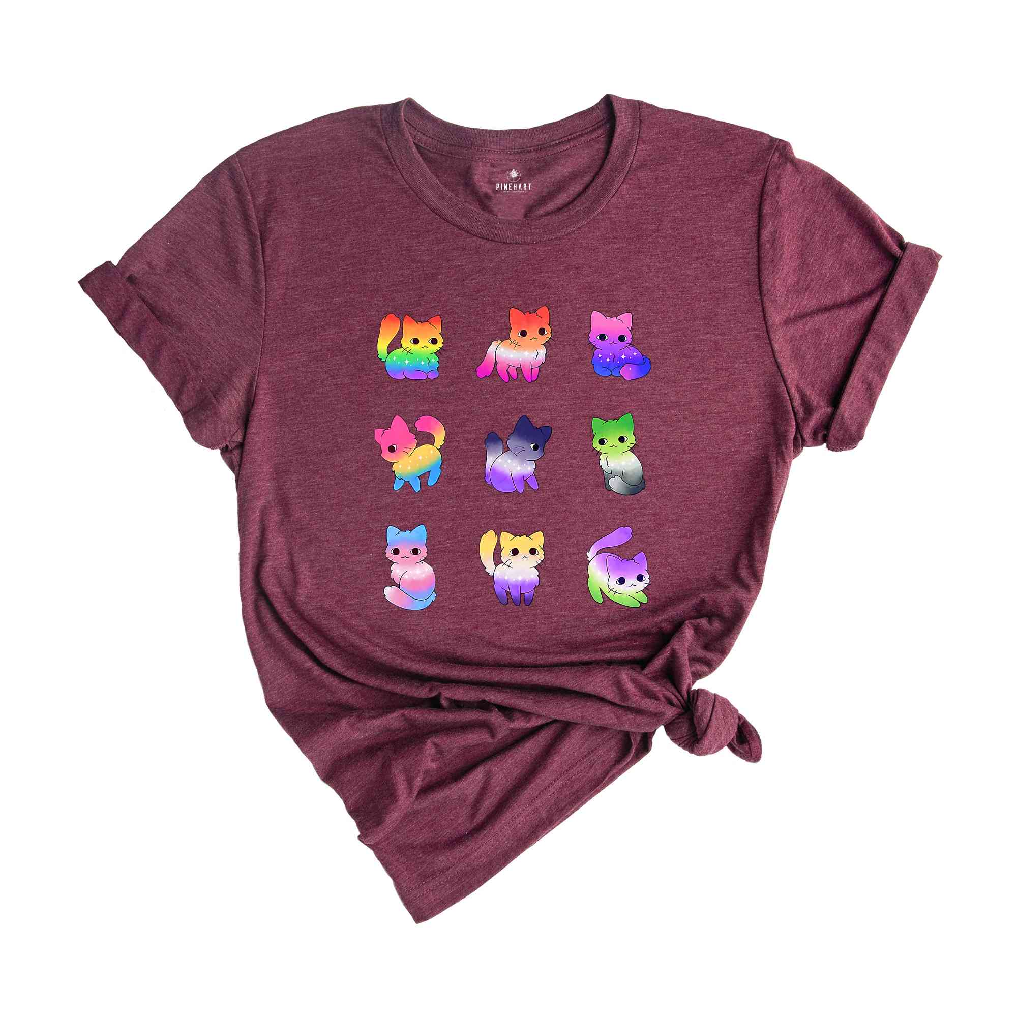 Rainbow Pride Cat Shirt, LGBT Supportive Tee, LGBT Shirt, Pride Shirt, Cat Lover Shirt, Equality Shirt, Pride Rainbow Shirt, Cute Cat Shirt