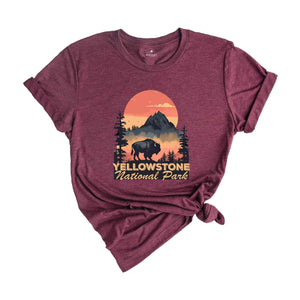 Yellowstone National Park T-Shirt, Vacation Trip Shirt, National Park Mountains Gifts, Hiking Shirts