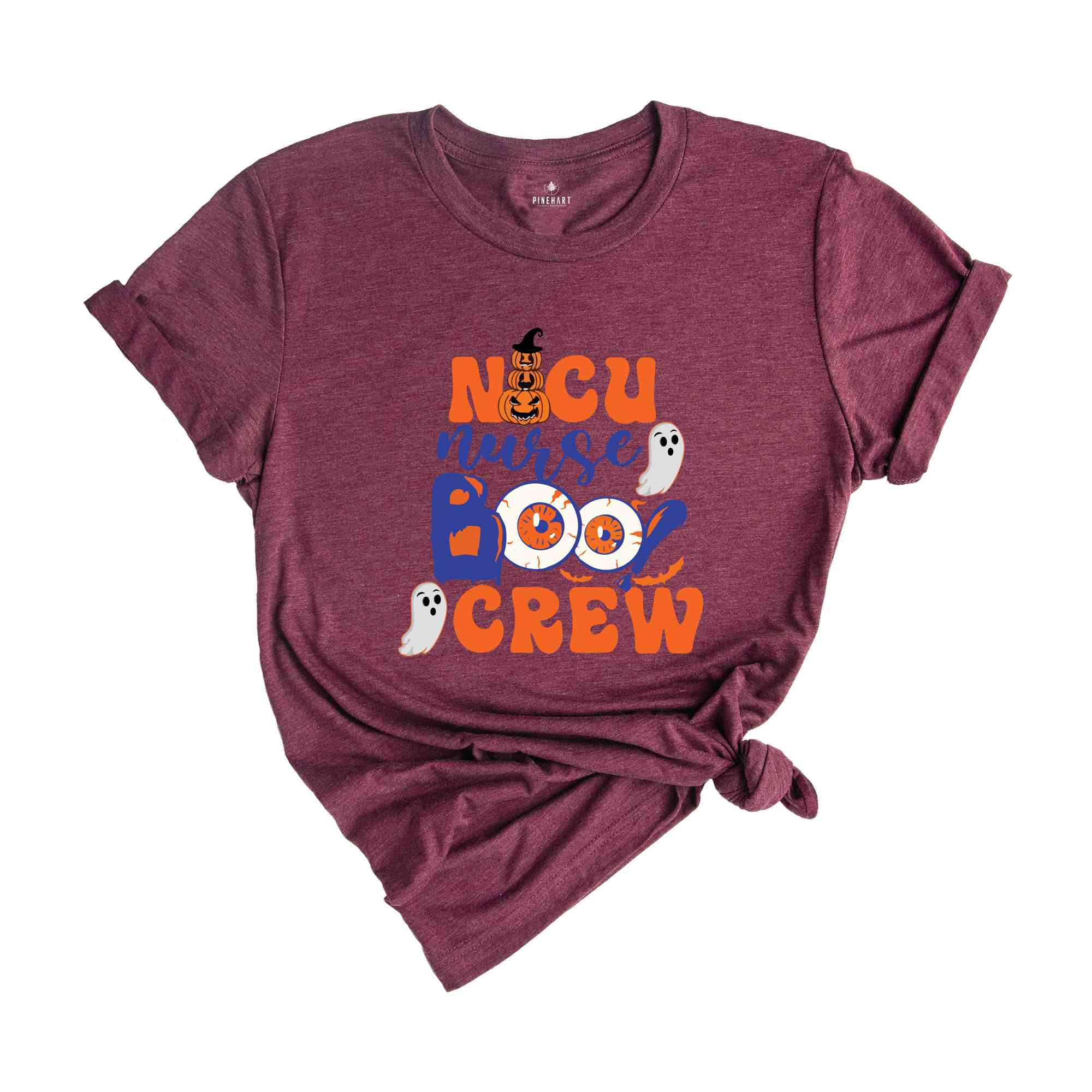 Spooky Neonatal Intensive Care Unit Nurse Gifts For Halloween, NICU Boo Crew Shirt, Halloween NICU Nurse Shirt