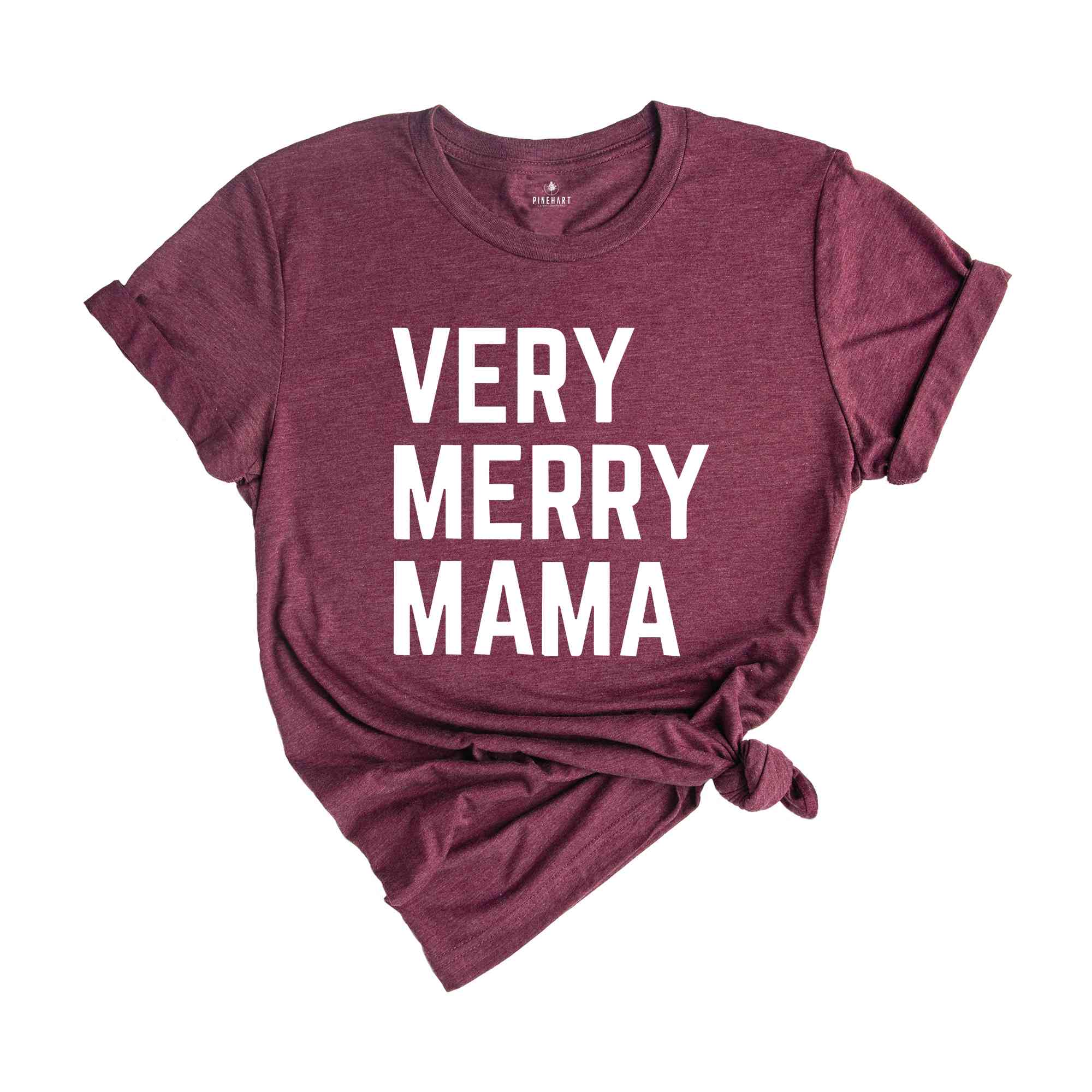 Very Merry Mama Shirt, Mama Christmas T-Shirt, Christmas 2024 Tee, Christmas Family Match