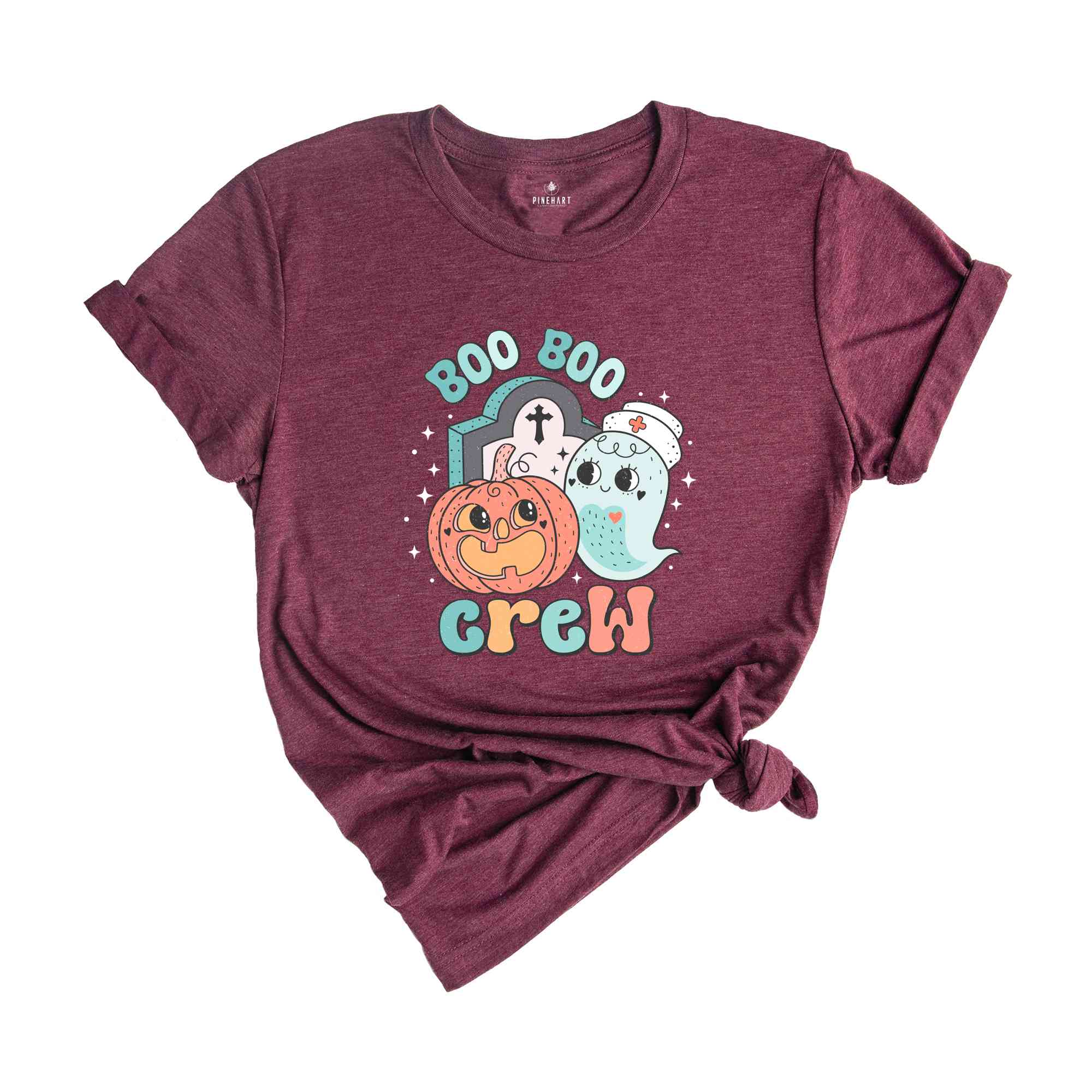 Boo Boo Crew Shirt, Halloween Shirt, Spooky Pumpkin Shirt, Halloween Party Shirt, Retro Halloween Shirt