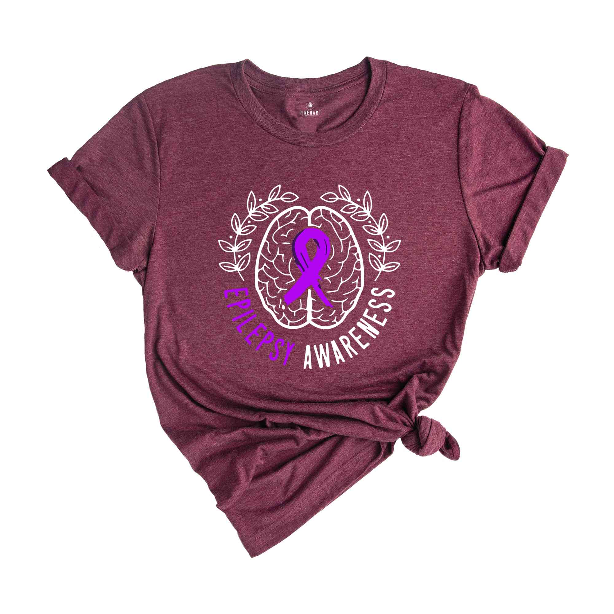 Epilepsy Awareness Crewneck Sweatshirt, Neurodiversity T-Shirt, Epilepsy Gift, Motivational Tee, Epilepsy Mom Shirt, Purple Ribbon Tee