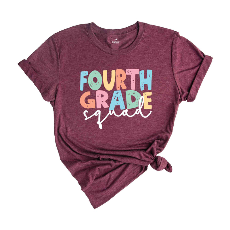 Fourth Grade Squad T-Shirt, 4th Grade Teacher Shirt, Back To School Shirt, Teacher Appreciation Gift, School Shirt