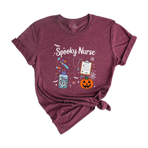 Spooky Nurse Shirt, Halloween Nurse Shirt, Funny Nurse Shirt, Halloween Shirt, Nurse Gift, Nursing Halloween Tee