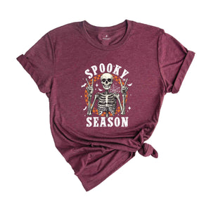 Spooky Season Shirt, Retro Halloween Shirt, Halloween Shirt, Skeleton Shirt, Spooky Shirt, Spooky Season Shirt, Fall Shirt, Peace Shirt