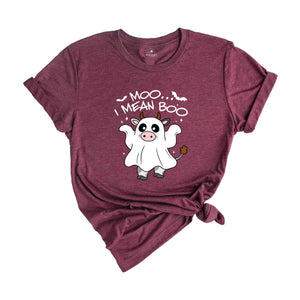 Moo I Mean Boo Shirt, Cute Cow Shirt, Funny Ghost Shirt, Halloween Shirt, Cute Halloween Shirt, Boo Shirt, Ghost Shirt, Spooky Season Shirt