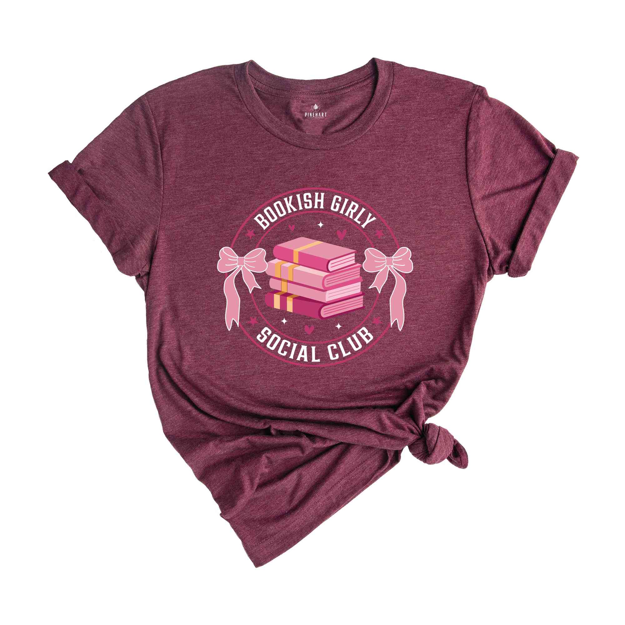 Bookish Girly Social Club Shirt, Bookish Shirt, Book Lover Shirt, Librarian Girl Shirt, Bookworm Shirt, Social Club Shirts, Book Club