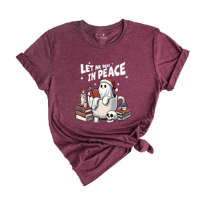 Let Me Read In Peace Bookish Ghost Shirt, Halloween Read In Peace T-Shirt, Halloween Ghost Reading Tee, Book Lover Halloween Gift