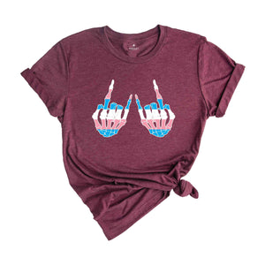 Skeleton Rock Hands Shirt, Trans Pride Shirt, Trans Flag Shirt, Support Trans Kids, LGBTQ Pride Shirt, Pride Ally Shirt, Trans Shirt