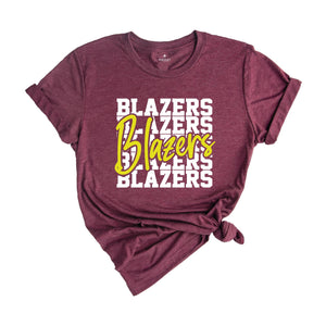 Team Mascot Shirt, Blazers Team Shirt, Blazers Football Shirt, Blazers Fan Shirt, Blazers School Shirt, Blazers School Spirit