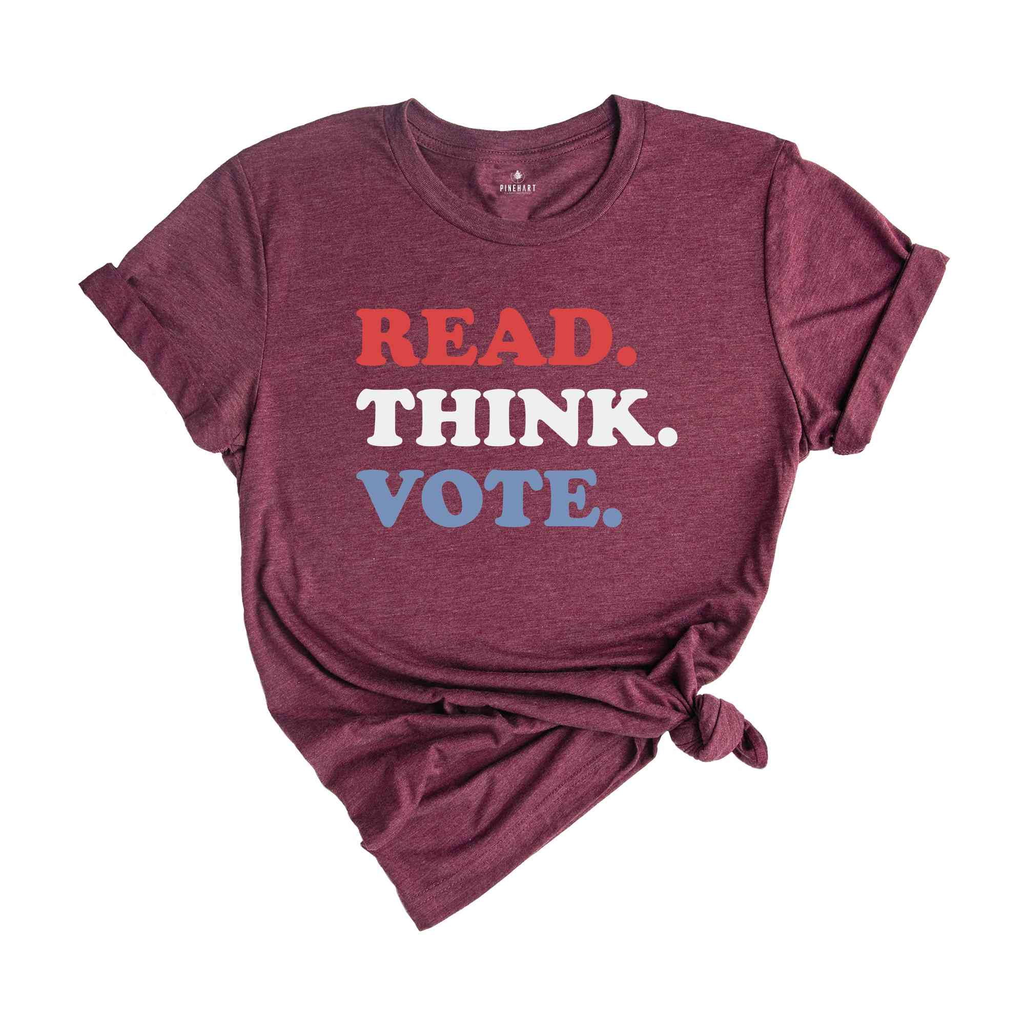 Read Think Vote Shirt, Madam President Shirt, Vote Women Democratic, Election 2024 Shirt, Kamala Harris Gift, Political Shirt