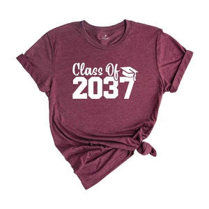 Class of 2037 Shirt, 2037 Graduation Shirt, School Shirt, Graduation Gift, Last Day Of School, Class of 2037, Class Of 2037 Gift