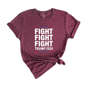 Trump Fight 2024 Shirt, President Donald Trump 2024 Shirt, God Bless Trump Shirt, Support Trump Shirt, Trump 2024 Election Shirt