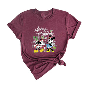 Mickey Christmas Shirt, Mickey Mouse Shirt, Mickey And Minnie Christmas Shirt, Christmas Couple Shirt, Mickey Family Shirt