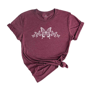 Butterfly Tshirt, Minimalist Shirts, Animal Graphic Tees, Cute Butterflies Shirt, Mom Plants Tee, Vintage Butterflies Shirt