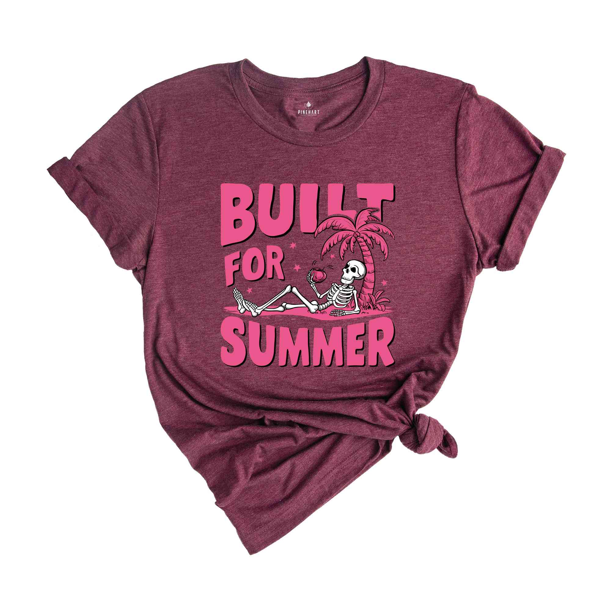 Built for Summer Shirt, Cute Beach Shirt, Skeleton Summer Shirt, Trendy Summer Shirt, Pink Skeleton Shirt, Summer Mom Shirt