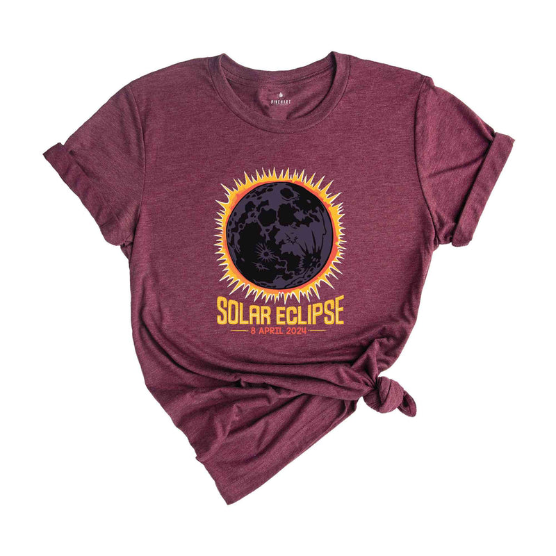 Solar Eclipse 2024 T-Shirt, April 8 2024 Solar Eclipse, Total Solar Eclipse Apparel, Solar Eclipse Shirt