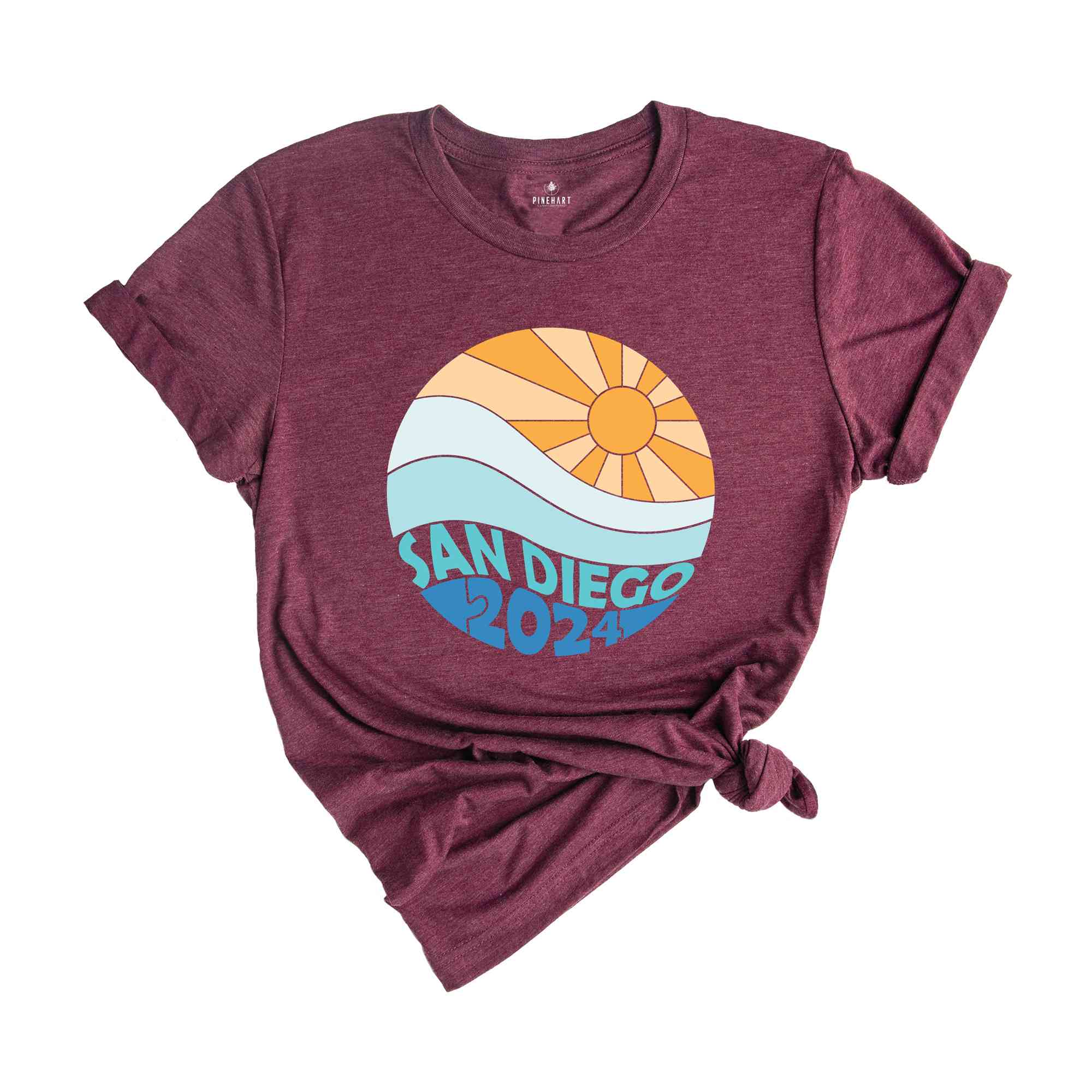 San Diego 2024 Shirt, Sun Shirt, Summer Shirt, Vacation Shirt, Summer Trip Shirt, Beach Vibes Shirt, Beach Shirt, Vacay Mode Shirt