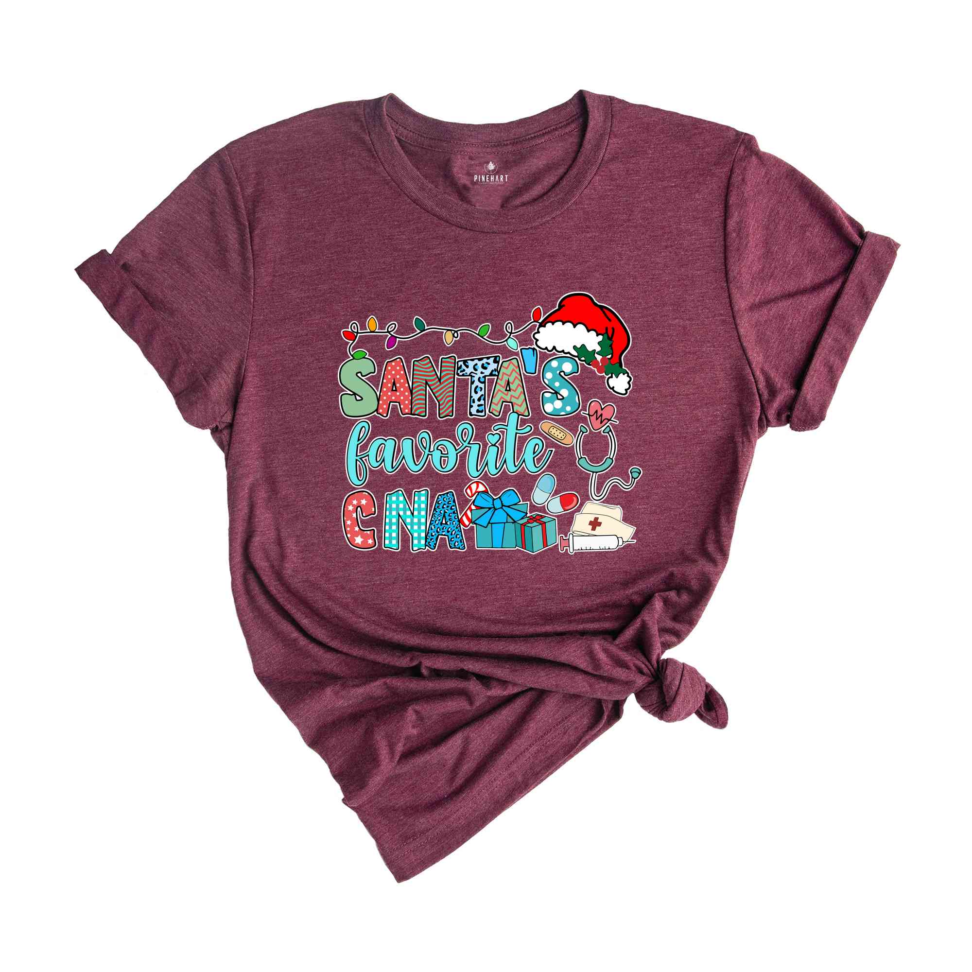 Santa's Favorite CNA Shirt, Nurse Assistant Shirt, Gift for Nurse, CNA Gift, Christmas Gift, Gift for Mom, Nursing Life Shirt