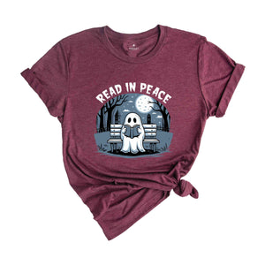 Read In Peace Shirt, Halloween Ghost Shirt, Halloween Shirt, Spooky Season Shirt, Fall Vibes Shirt, Halloween Party Tee