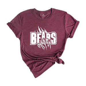 Team Mascot Shirt, Bears Team Mascot Shirt, Bears Team Spirit Shirt, Bears Fan Tee, Bears School Shirt, Bears School Spirit