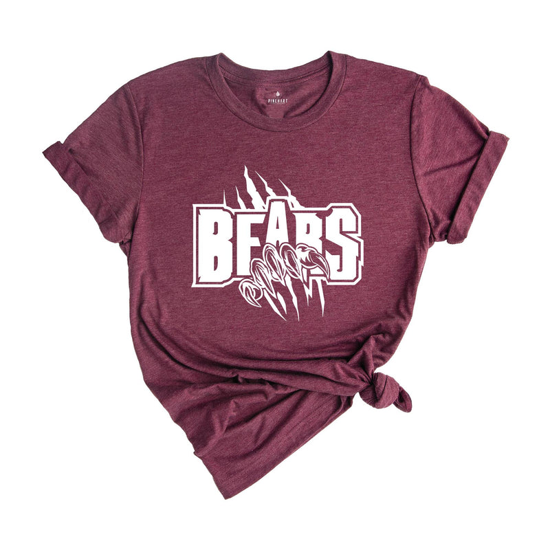 Team Mascot Shirt, Bears Team Mascot Shirt, Bears Team Spirit Shirt, Bears Fan Tee, Bears School Shirt, Bears School Spirit