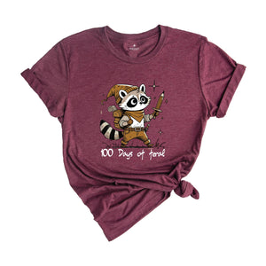 100 Days Of Feral Shirt, Raccoon Shirt, 100 Days Of School Shirt, 100 Days Shirt, Funny School Shirt, School Shirt, Feral Shirt