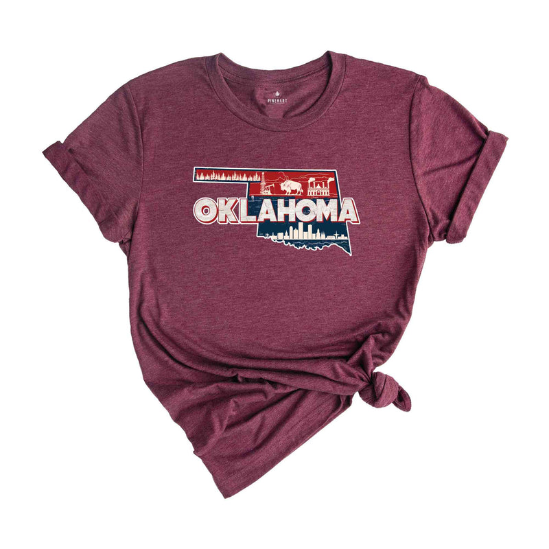 Retro State Of Oklahoma Shirt, State Of Oklahoma Shirt, State Shirt, Oklahoma Shirt, Oklahoma Lover Shirt, Family Trip Shirt, Travel Shirt