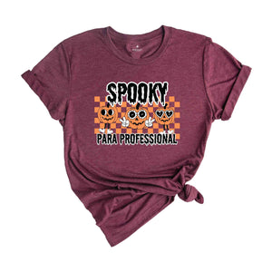 One Spooky Para Professional Halloween Shirt, Halloween Paraprofessional Shirt, Spooky Para Shirt, Ghost Paraprofessional Shirt, Pumpkin Tee