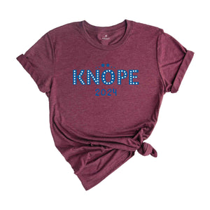 KNOPE 2024 Shirt, Parks and Rec KNOPE 2024 Shirt, Leslie Knope Patriotic, Campaign Shirt, Parks and Recreation Merchandise, Political Shirt