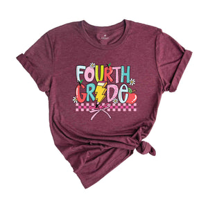 Hello Fourth Grade Shirt, 4th Grade Shirt, Back To School Shirt, Fourth Grade Gift, Fourth Day Of School Shirt, Fourth Grade Teacher Shirt