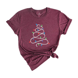 Christmas Tree Lights Shirt, Christmas Shirt, Holiday Shirt, Winter Shirt, Christmas Lights, Christmas Vibes, Family Christmas