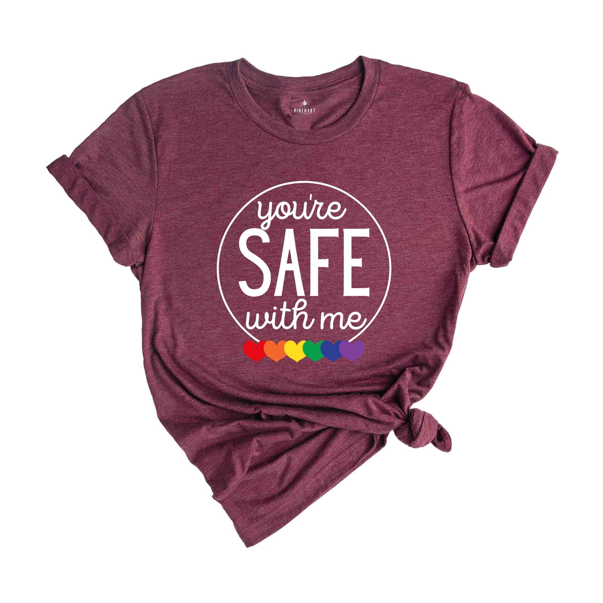 You're Safe with Me Shirt, Proud Ally Shirt, Lgbt Support Tees, Pride Month Shirt, Bisexual Shirt, Equal Rights Shirt