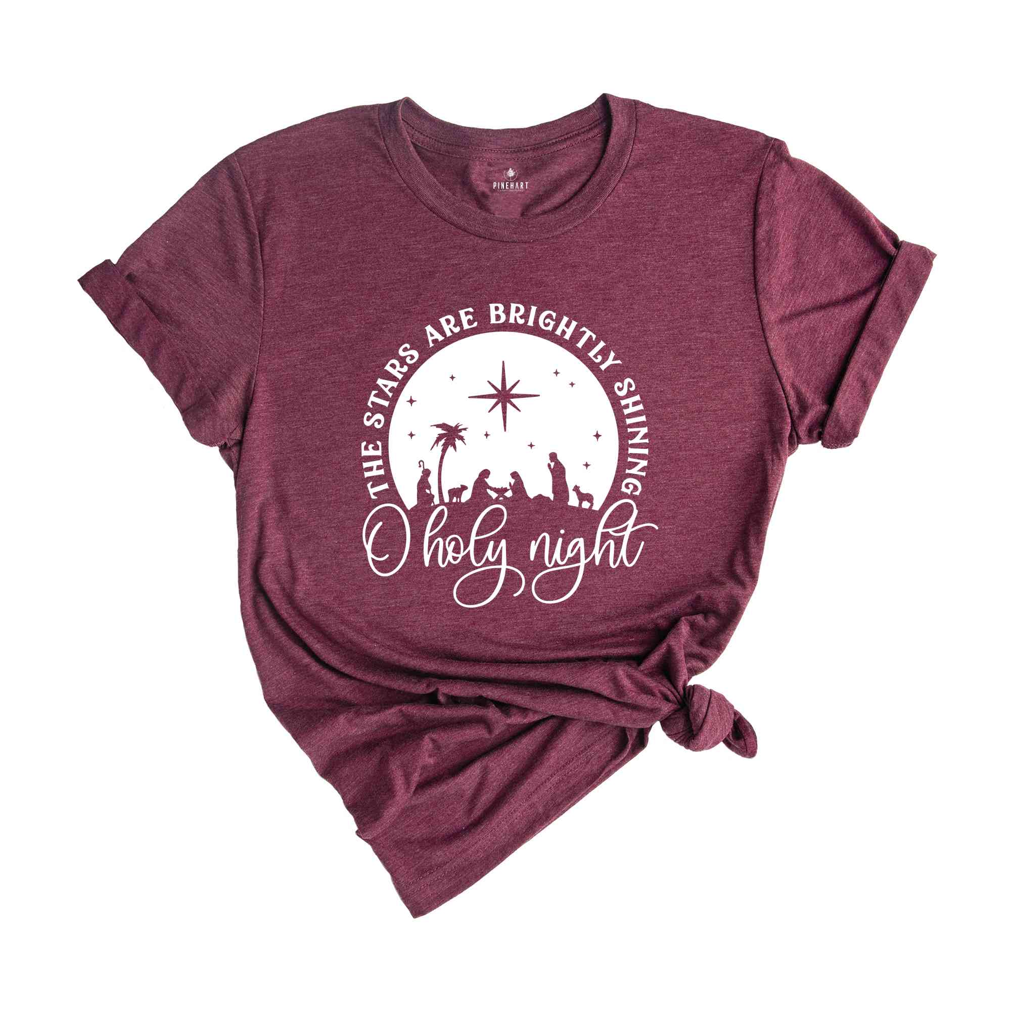 O Holy Night Shirt Cute Christmas Shirt, Christian Christmas Shirt, Jesus Christmas Shirt, Nativity Shirt, Christmas Gift