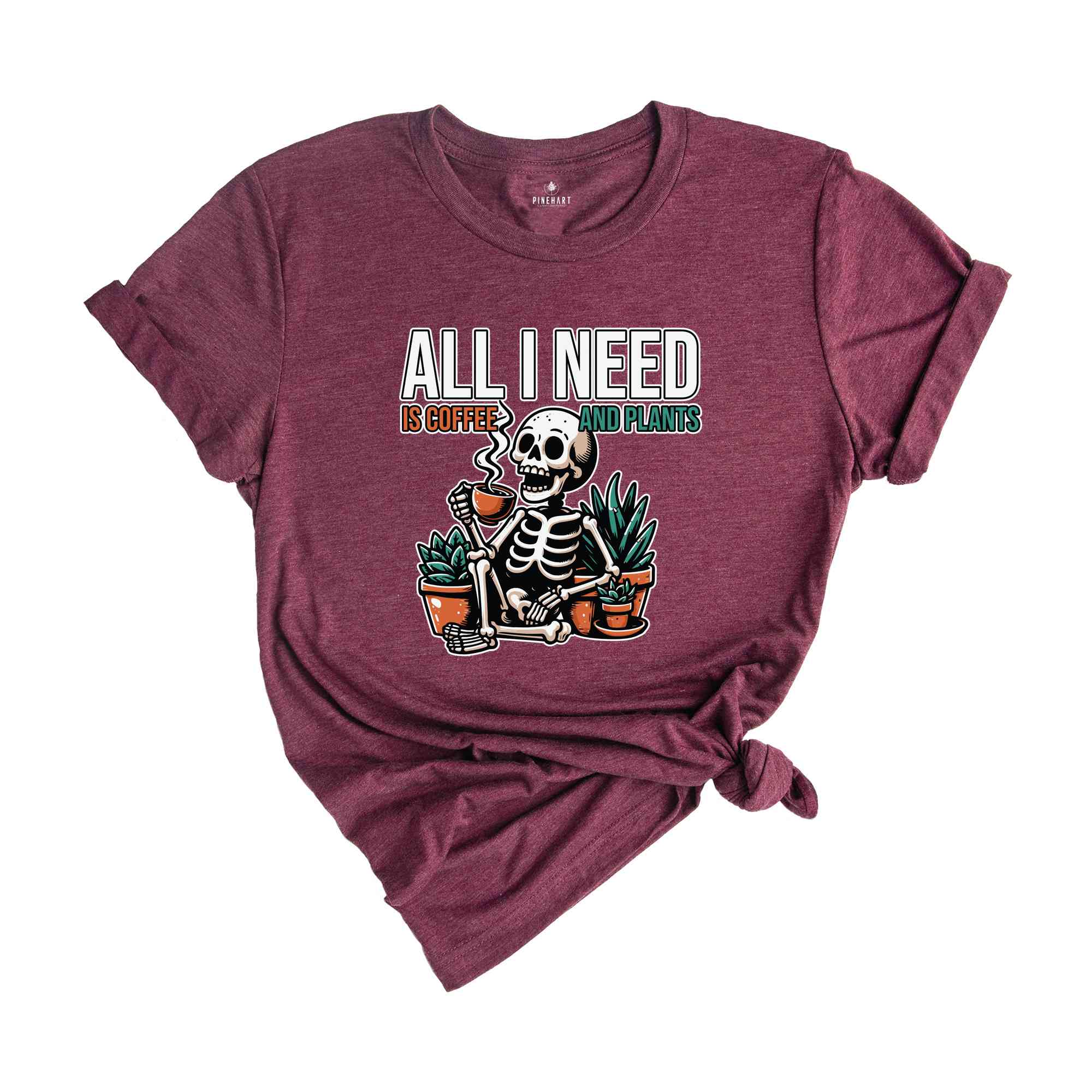 All I Need Is Coffee And Plants Shirt, Plant Lady T-Shirt, Gifts For Plant Lovers, Plant Mom Shirt, Coffee Lovers Shirt