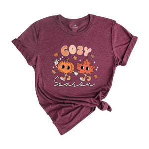 Cozy Season Shirt, Cute Fall Shirt, Fall Shirt Gift, Autumn Shirt, Hello Fall Shirt, Tis The Season Shirt, Fall Pumpkin Shirt