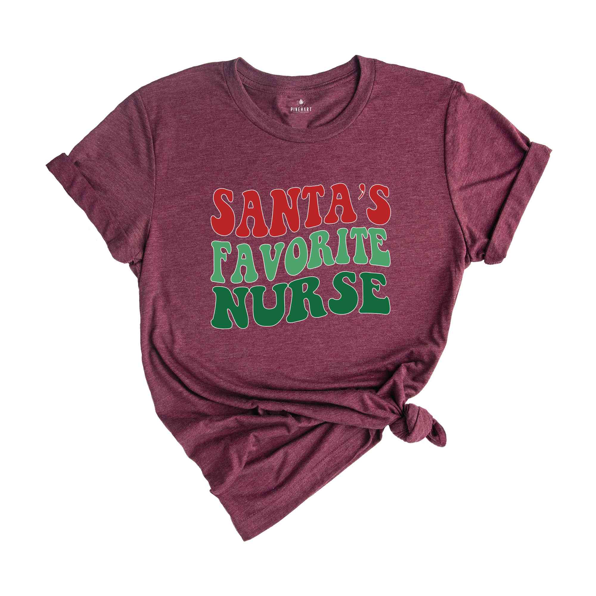 Santa’s Favorite Nurse Shirt, Christmas nurse tee, holiday nurse shirt, Nurse Shirt, Nurse Holiday Gift, Cute Santa Shirt, Retro Santa Shirt