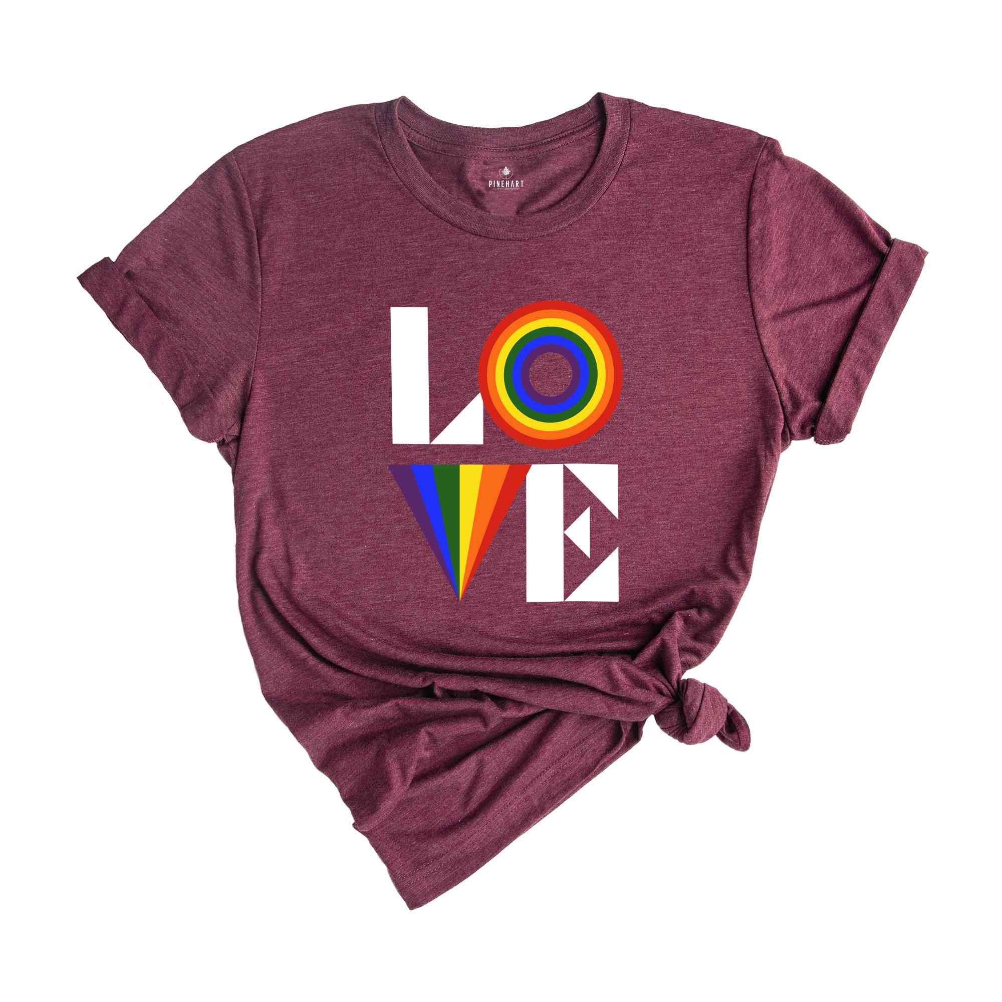 Rainbow Themed Gay Pride Shirt, LGBT Trans Pride Month T-Shirt, Love Wins Gay Rainbow T-Shirt, LGBTQ Ally Tee